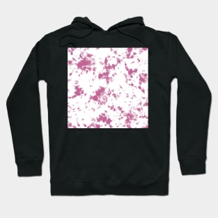 Peony pink and white Storm - Tie-Dye Shibori Texture Hoodie